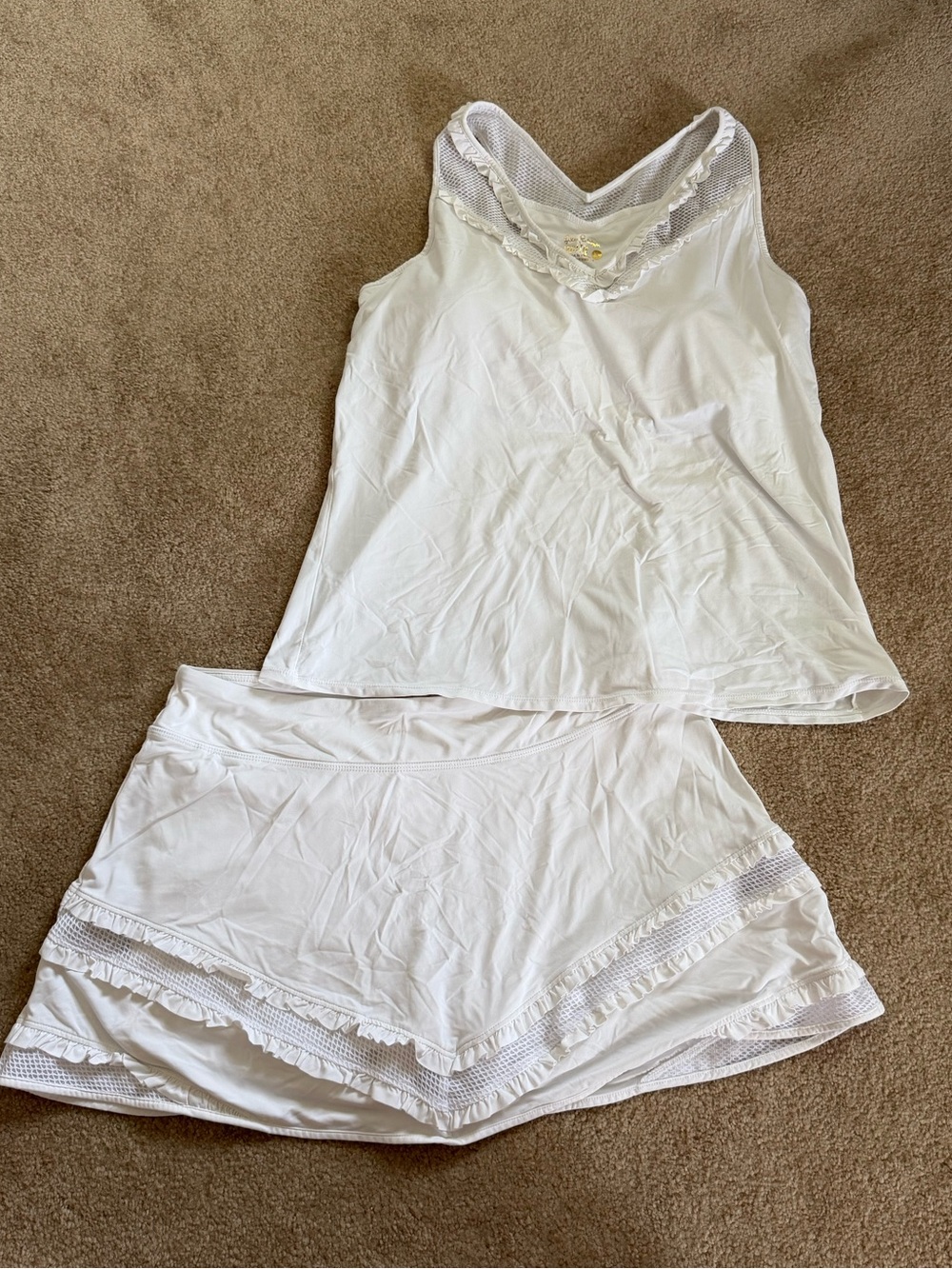 Lilly Pulitzer white athletic set